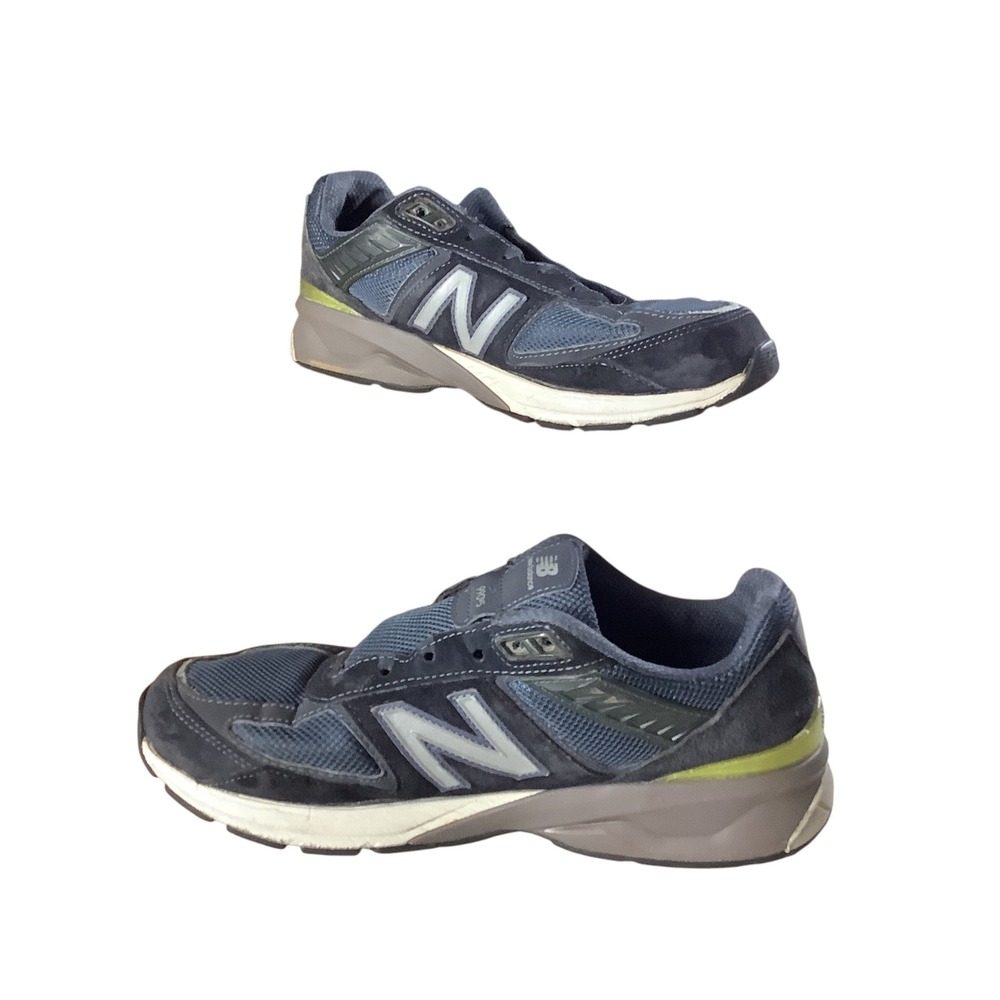 New Balance 990v5 Women 6.5 Blue Grey Running Shoes Activewear Lace Not Included